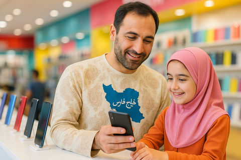 خرید گوشی برای دختر توسط پدر او | امنیت فیزیکی تبلت کودک، موبایل کودک یا گوشی کودک