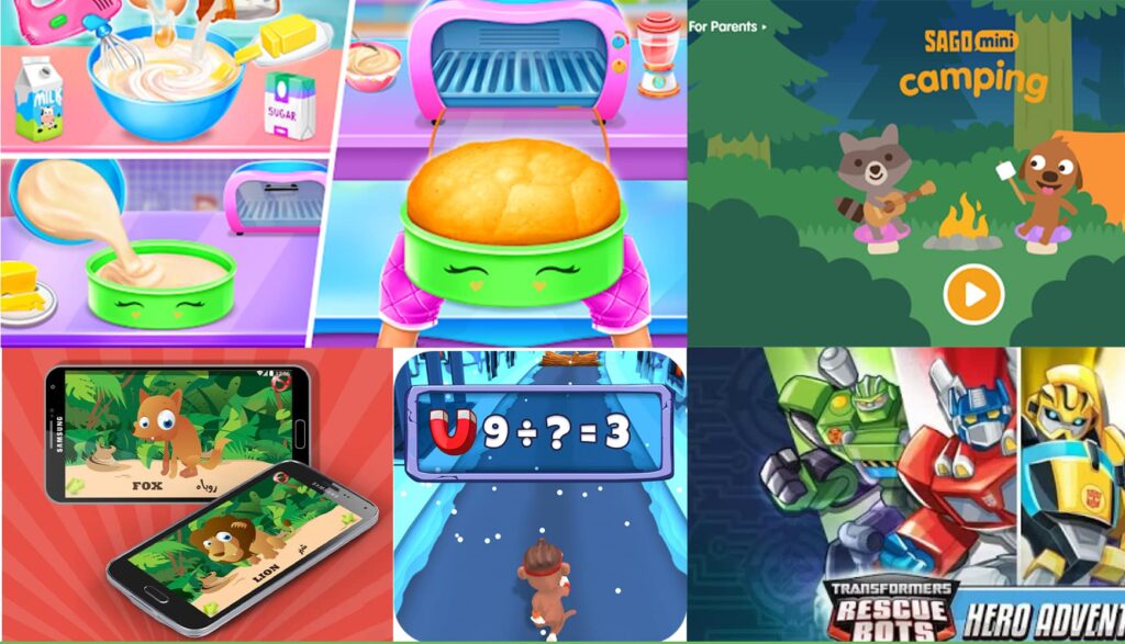 List of Good and Useful Mobile Games for Ages 5 to 8